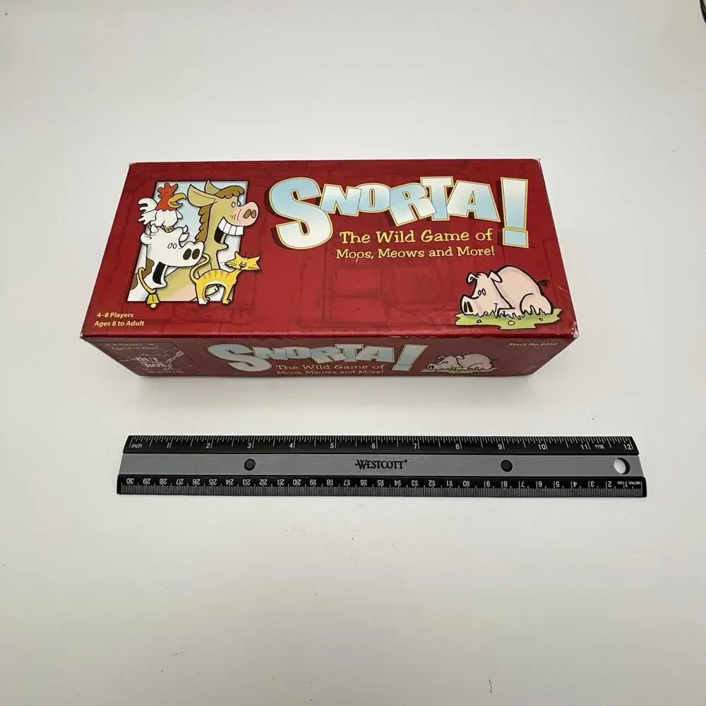 Snorta The Wild Game of Moos Meows & More 2004 VG Condition. 2 Pieces Missing